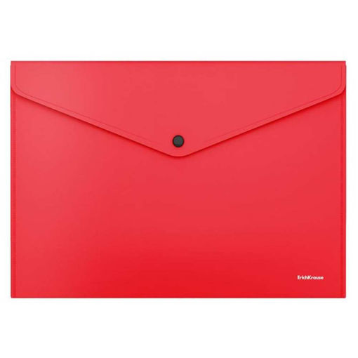 Picture of A4 BUTTON ENVELOPE GLOSSY SOLID RED